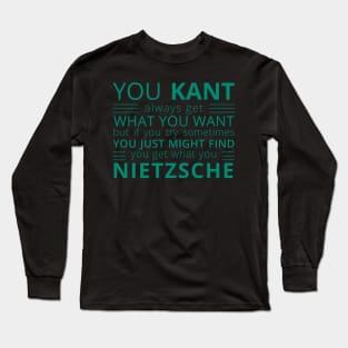 Kant & Nietzche Long Sleeve T-Shirt